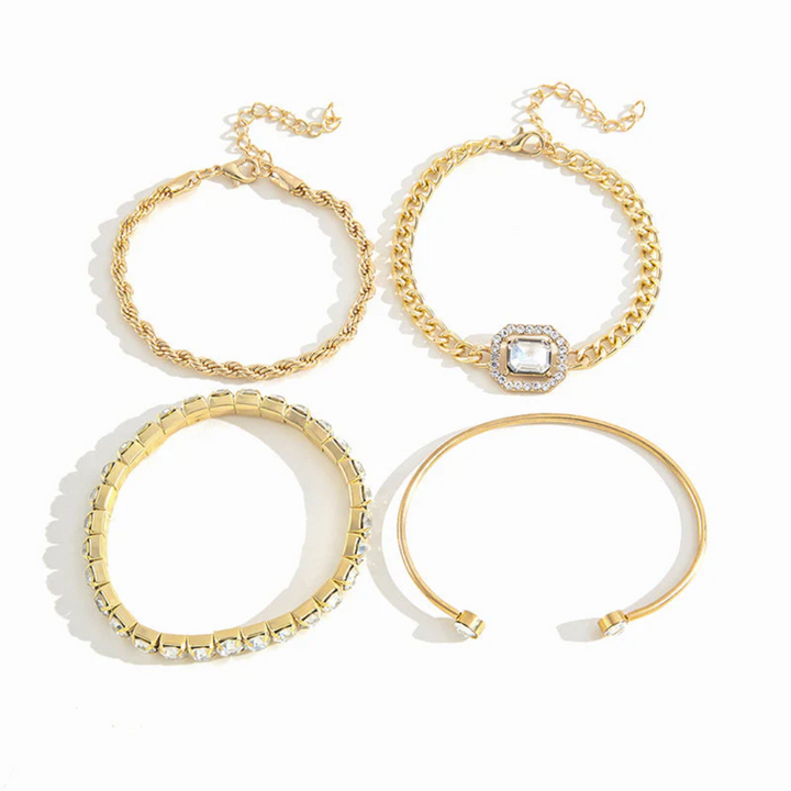 Conjunto de Pulseiras Venus com 4 Peças