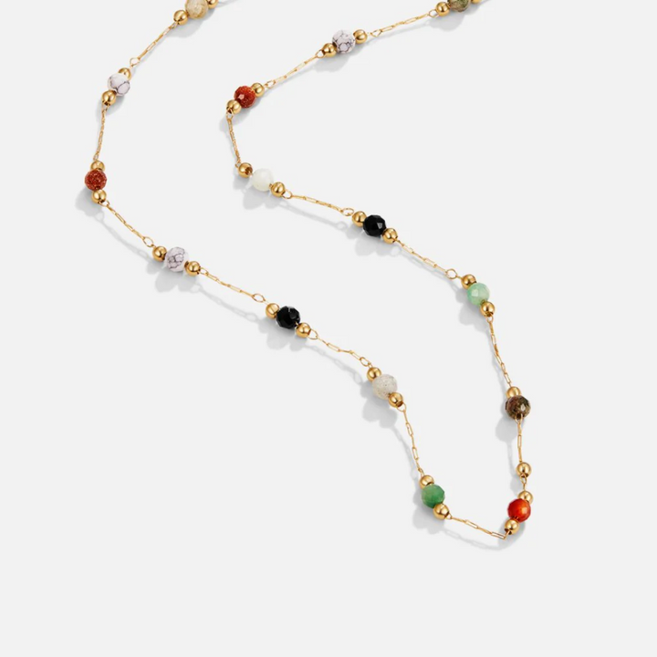Colar Lulu com Pedras e Miçangas