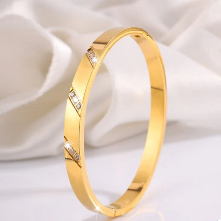 Pulseira Dourada Rosina Grellani com Detalhes Elegantes