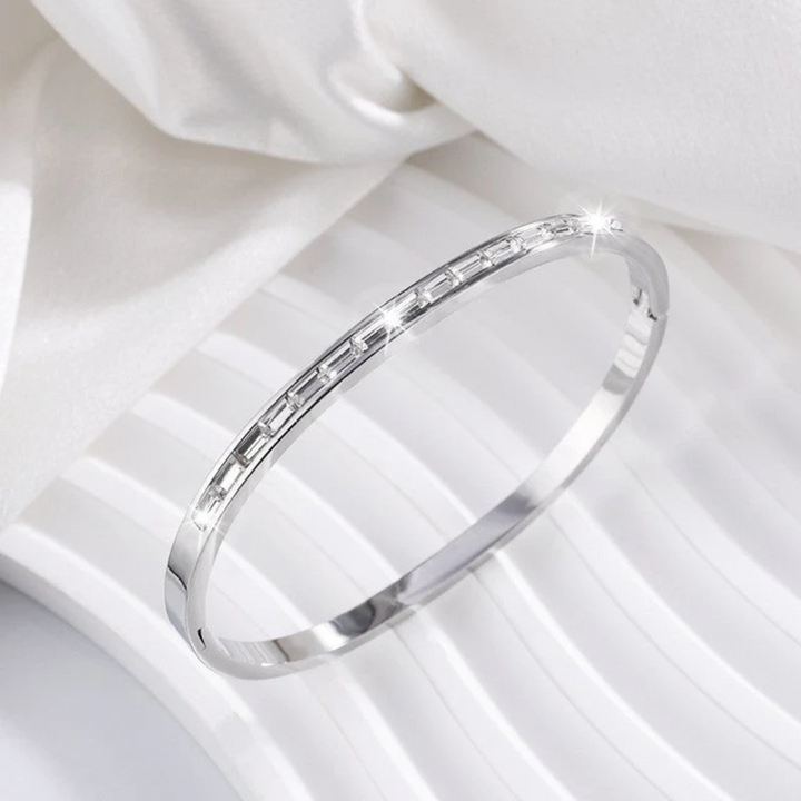 Pulseira Dourada Giulietta Farnese com Cristais Retangulares