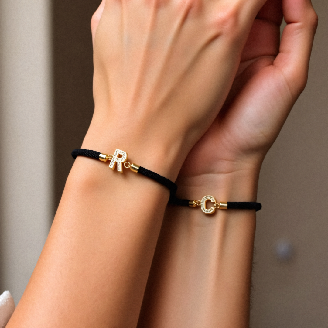 Pulseira Inicial de Diamante Personalizada Unity