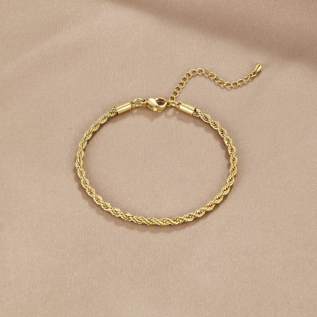 Pulseira Trançada em Ouro 18K