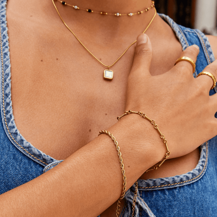 Pulseira Trançada em Ouro 18K