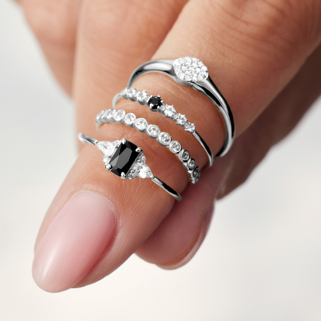 Anel Bolha de Diamante